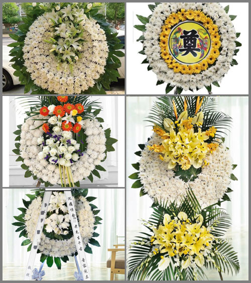 广东梅州市五华县周江镇良宁村花圈速递
